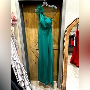 NEW Dark Emerald Ashley Lauren Prom Dress Size 4